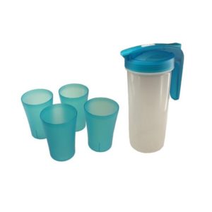 DWFT011 Plastic Pitcher with 4 cups BPA Free