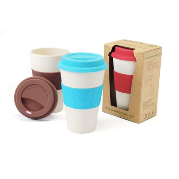 DWMU010 Bamboo Fibre Mug with Lid Sleeve