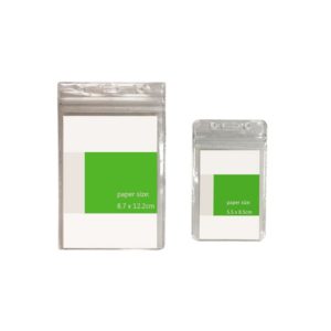 LFCD049 PVC Transparent Card Holder with zip lock