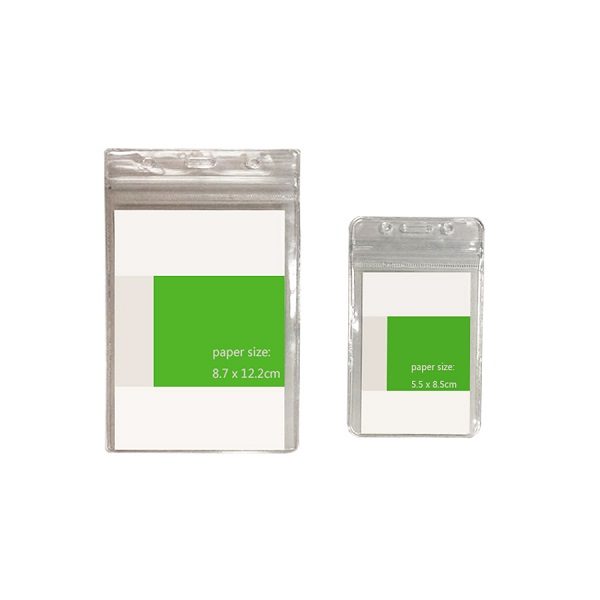 LFCD049 PVC Transparent Card Holder with zip lock