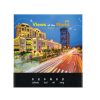 LFCL025 7 Sheets Wire O Calendars Leatherette Stand with Spot UV 1