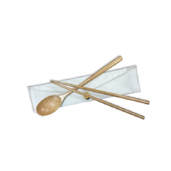 LFCS006 – Wooden Cutlery in cotton pouch
