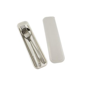 LFCS010 Chopstick with Fork Spoon in Transparent Case