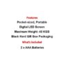 LFLS007 Digital Luggage Scale with Hook 2