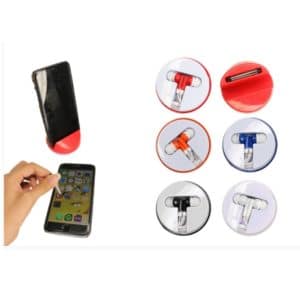 LFMA009 3 in 1 Phone holder with earbuds and stylus