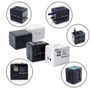 LFTA013 – Worldwide Travel Adaptor With 2 USB Hub and Case