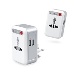 LFTA026 Universal Travel Adaptor With 2 USB Hub