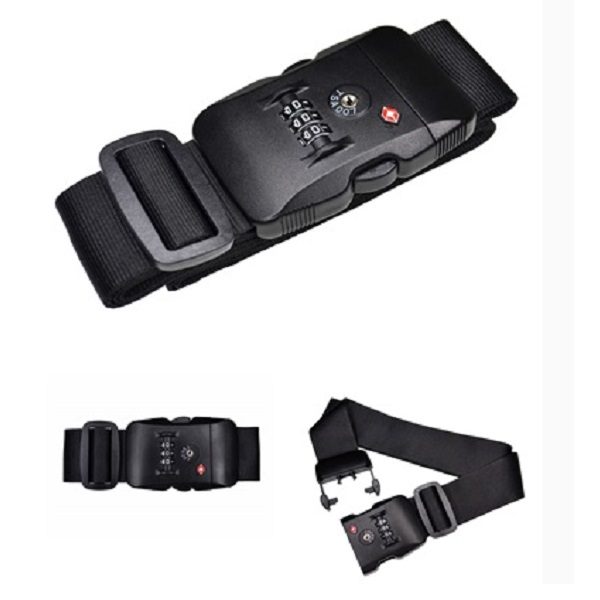 Luggage strap 2025 with combination lock