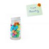 STCL004 Cube Shape Push Pin in Glass Jar 2