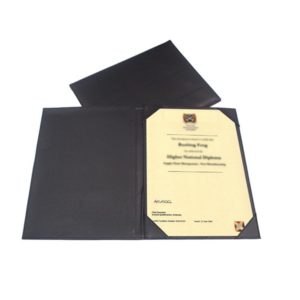 STFO040 Single Sided PU Certificate Holder