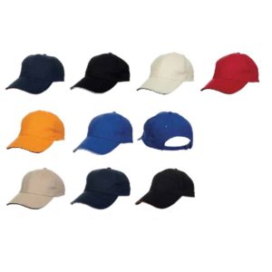 ATCP011 Baseball 6 Panel Cotton Brush Cap