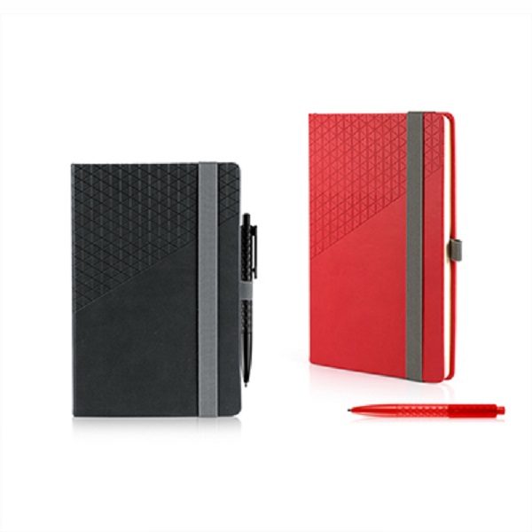 STNB058 Geometric Notebook and Pen Set A5
