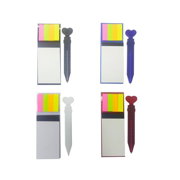 STMN017 Magnetic Notepad with post it and magnetic pen