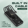 ITPB066 10000mAh WIRELESS CHARGING 4 X BUILT IN CABLE + 2 X USB PORT 1