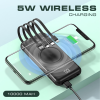 ITPB066 10000mAh WIRELESS CHARGING 4 X BUILT IN CABLE + 2 X USB PORT 4