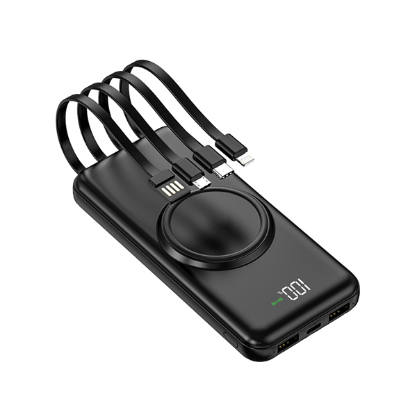 ITPB066 10000mAh WIRELESS CHARGING 4 X BUILT IN CABLE + 2 X USB PORT