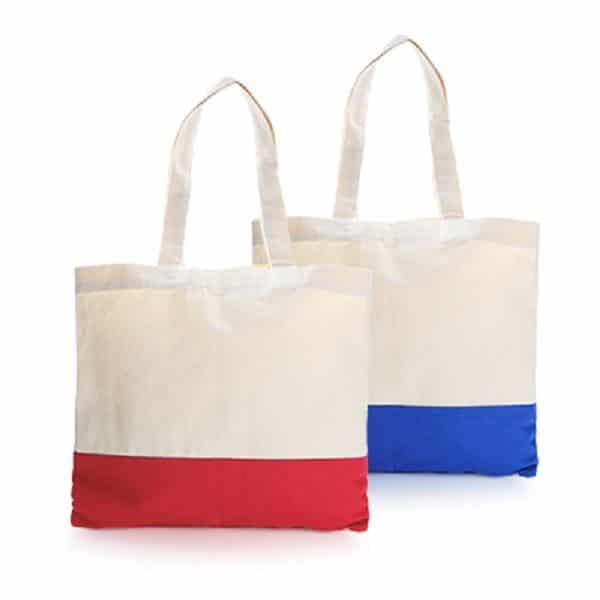 BGTS068 Two Tone Canvas Tote Bag