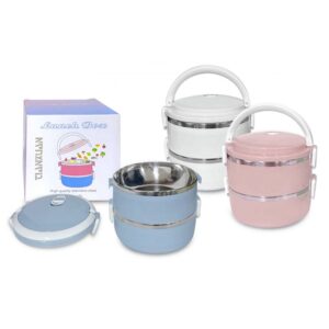 LFLB021 2 Tier Stainless Steel Lunch Box 1