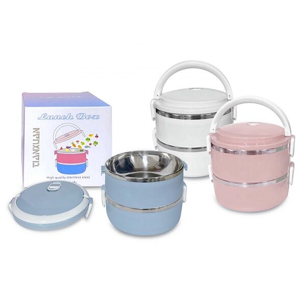 LFLB021 2 Tier Stainless Steel Lunch Box 1