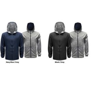 ATJK031 50D High Density Polyester Reverso Hoodie Jacket