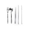 LFCS016 – Stainless Steel 5 pcs cutlery set with straw