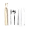 LFCS016 Stainless Steel 5 pcs cultery set with straw