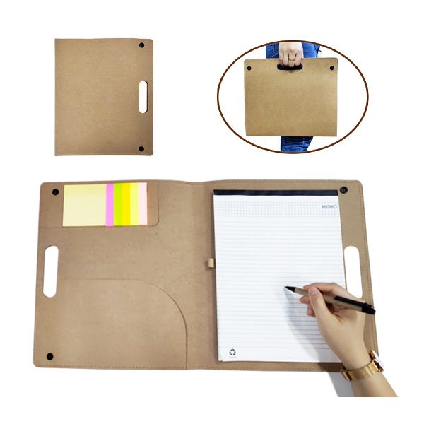 STFO050 Recycled Conference Folder with notepad and pen