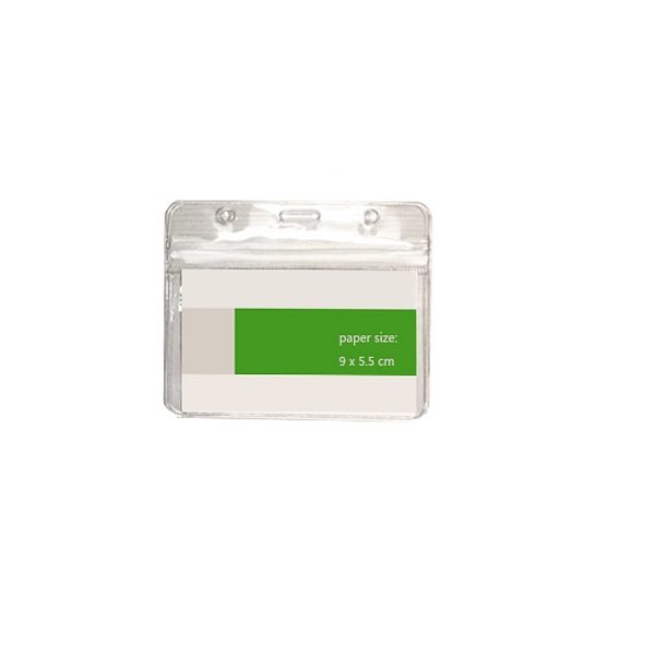 LFCD050 PVC Transparent Card Holder with zip lock