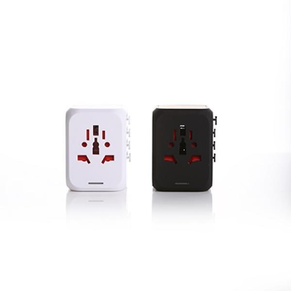 LFTA040 World Travel Adaptor with 3 USB ports 1 Type C slot