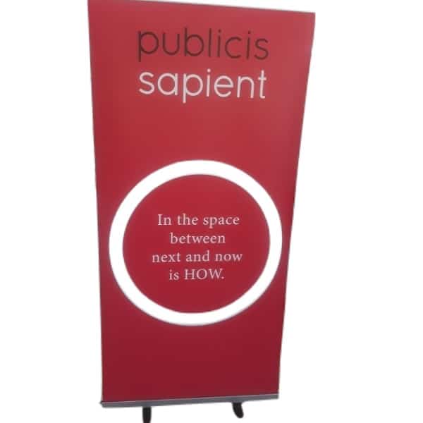 publicis pullup banner red