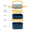 LFLB023 Double Layer Square Lunch Box 2