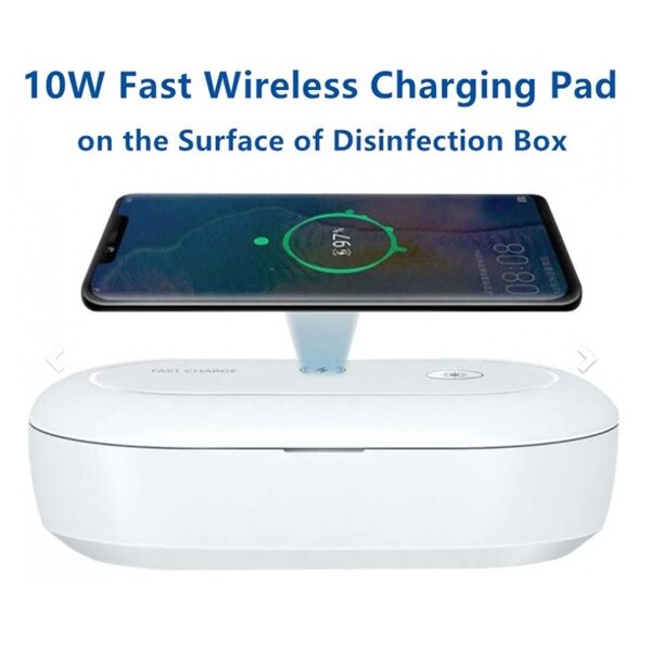 LFOT254 Phone or device sterilizer with wireless 3.0 charging