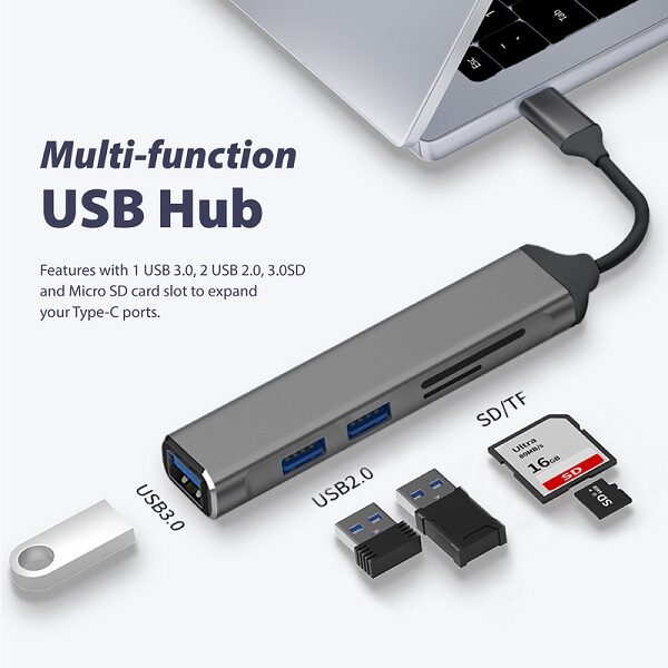 ITHB027 3 USB PORT SD MICRO SD PORT3.0 HIGH SPEED DATA TRANSFER