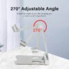 LFOT260 FOLDABLE ADJUSTABLE ALUMINIUM MOBILE TABLET STAND 1