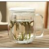 300ml Double Wall Glass Mug 2