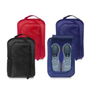 BGSB038 Polyester Shoe Bag with zipper on front