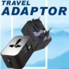 LFTA041 – TRAVEL ADAPTOR – 1 USB-A + 1 USB-C – 2.1A FAST CHARGE