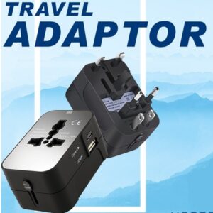 LFTA041 TRAVEL ADAPTOR 1 USB A 1 USB C 2.1A FAST CHARGE