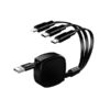 ITCB034 MULTICABLE 3 IN 1 RETRACTABLE 2.4A FAST CHARGE 1