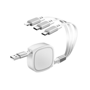 ITCB034 MULTICABLE 3 IN 1 RETRACTABLE 2.4A FAST CHARGE