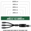 ITCB034 MULTICABLE 3 IN 1 RETRACTABLE 2.4A FAST CHARGE 4
