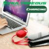 ITCB034 MULTICABLE 3 IN 1 RETRACTABLE 2.4A FAST CHARGE 5