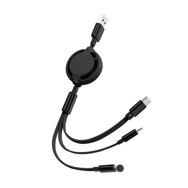 ITCB035 FAST CHARGING 3 in 1 RETRACTABLE CABLE