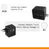 LFTA042 – Travel Adapter with 2 USB PORT – 2.1A FAST CHARGE