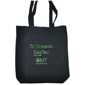 Oceanic black cotton canvas bag e1689507857709