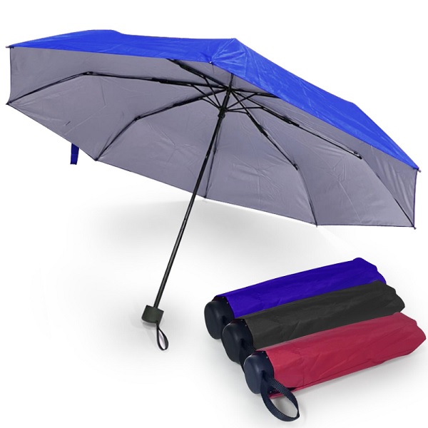 LFUM047- 21” 3-fold UV umbrella with sleeve