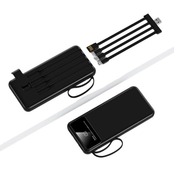 ITPB085 10000mAh 4 X DETACHABLE BUILT IN CABLE POWERBANK