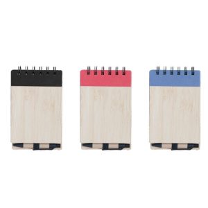 STNB085   Bamboo cover notepad with Pen