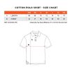 ATPT046   100% PREMIUM COTTON POLO T SHIRT size chart