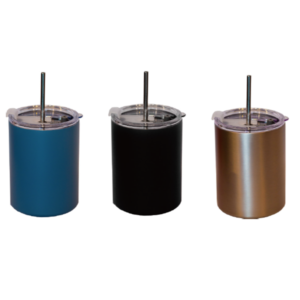 DWMU120 – 350ml Stainless Steel Mug with straw